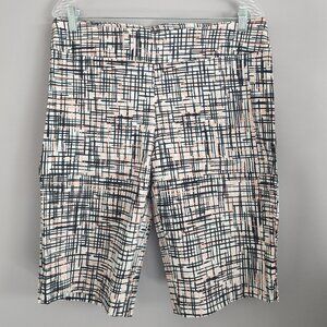 New Directions Abstract Design Pull on Shorts Size 14